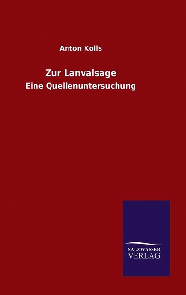 bokomslag Zur Lanvalsage