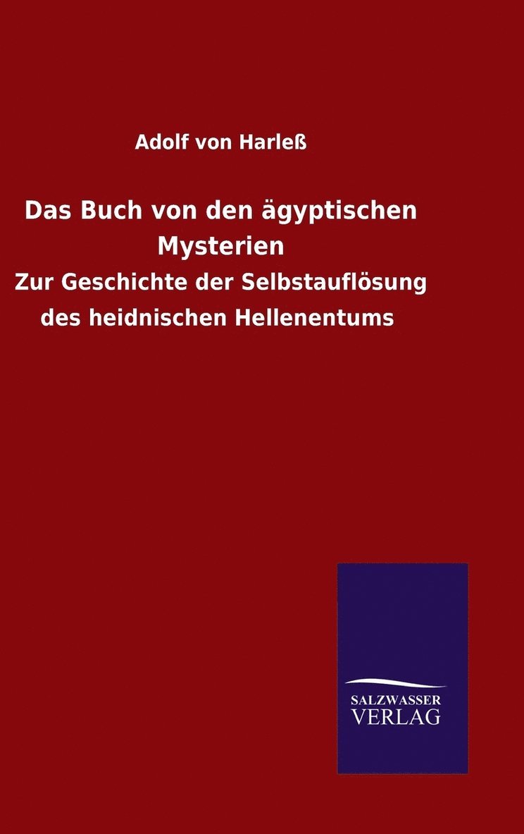 Das Buch von den ägyptischen Mysterien