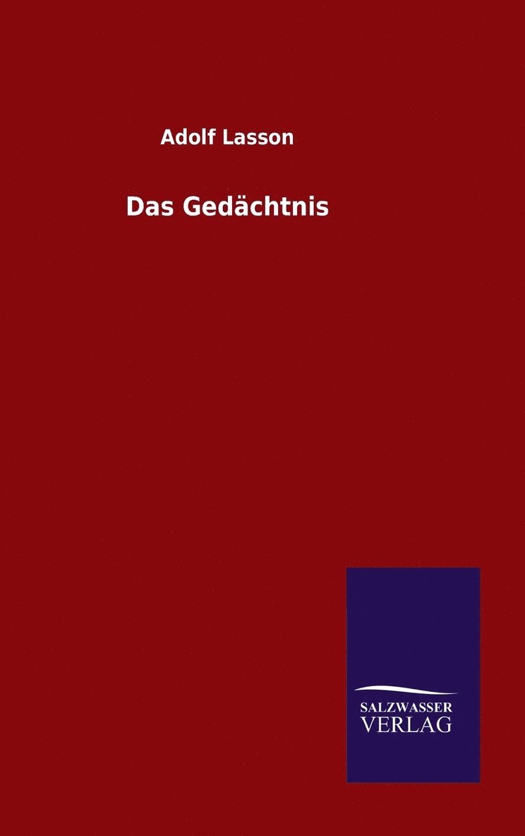 Das Gedachtnis 1