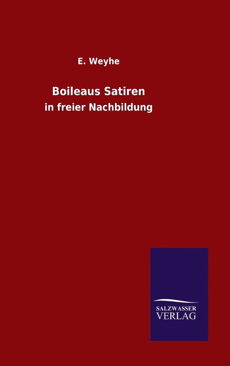 Boileaus Satiren 1