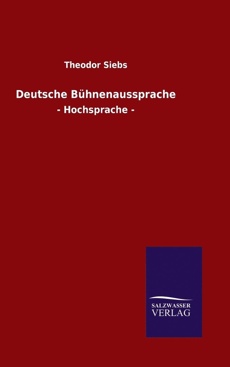 Deutsche Bhnenaussprache 1