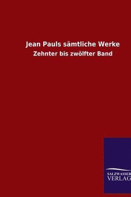 bokomslag Jean Pauls sämtliche Werke