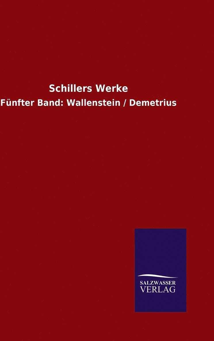 Schillers Werke 1