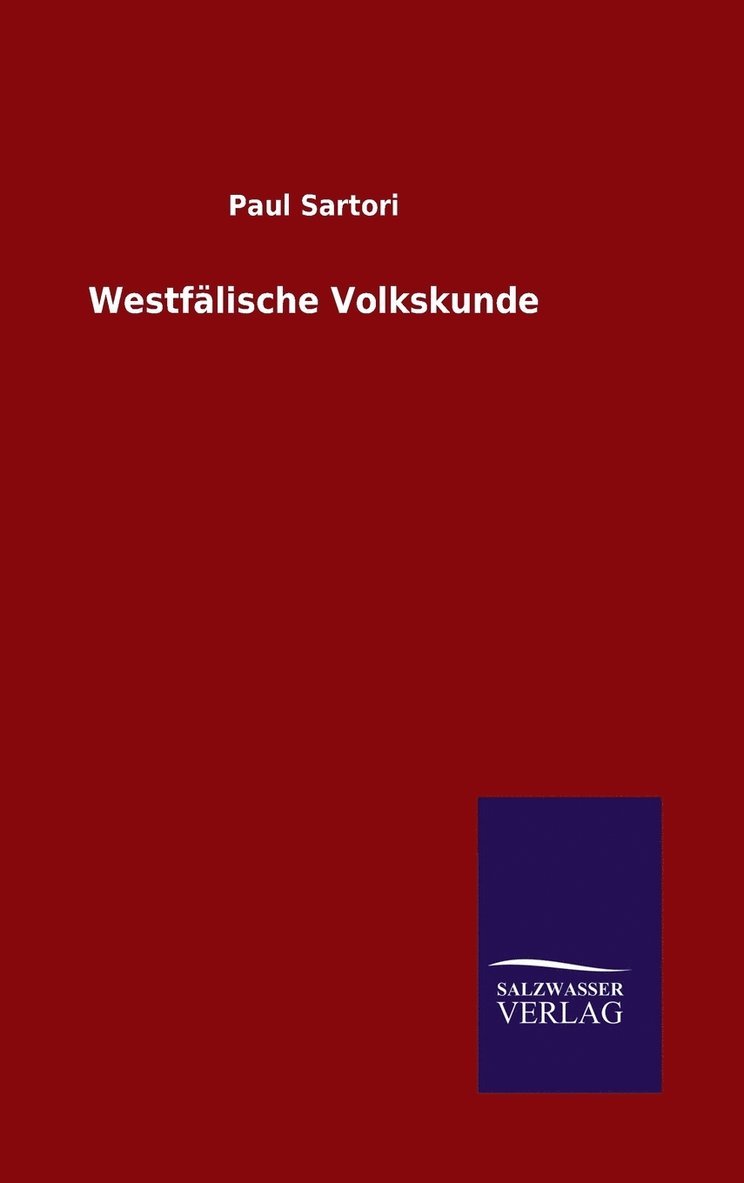 Westflische Volkskunde 1