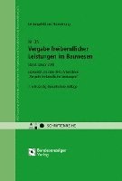 bokomslag Vergabe freiberuflicher Leistungen im Bauwesen - Leistungsbild und Honorierung