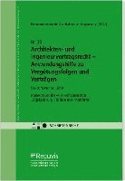 bokomslag Architekten- und Ingenieurvertragsrecht - Anwendungshilfe zu Vergütungsfolgen und Verträgen