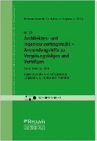 Architekten- und Ingenieurvertragsrecht - Anwendungshilfe zu Vergütungsfolgen und Verträgen 1