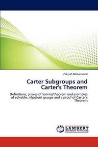 bokomslag Carter Subgroups and Carter's Theorem