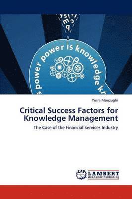 bokomslag Critical Success Factors for Knowledge Management