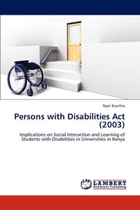 bokomslag Persons with Disabilities Act (2003)