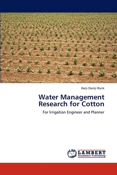 bokomslag Water Management Research for Cotton