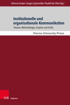 bokomslag Institutionelle und organisationale Kommunikation