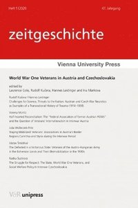 bokomslag World War One Veterans In Austria And Czechoslovakia