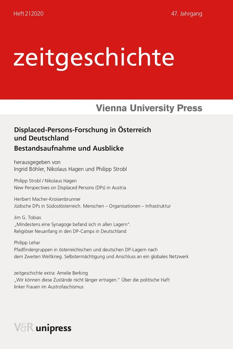Ingrid Böhler, Nikolaus Hagen, Philipp Strobl, Mag. Dr. Ingrid Bohler, Ass.-Prof. Mag. Dr. Nikolaus Hagen, Dr. Philipp Strobl - Displaced-Persons-Forschung in Österreich und Deutschland, Häftad
