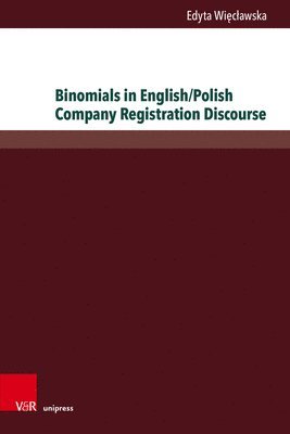 Binomials in English/Polish Company Registration Discourse 1