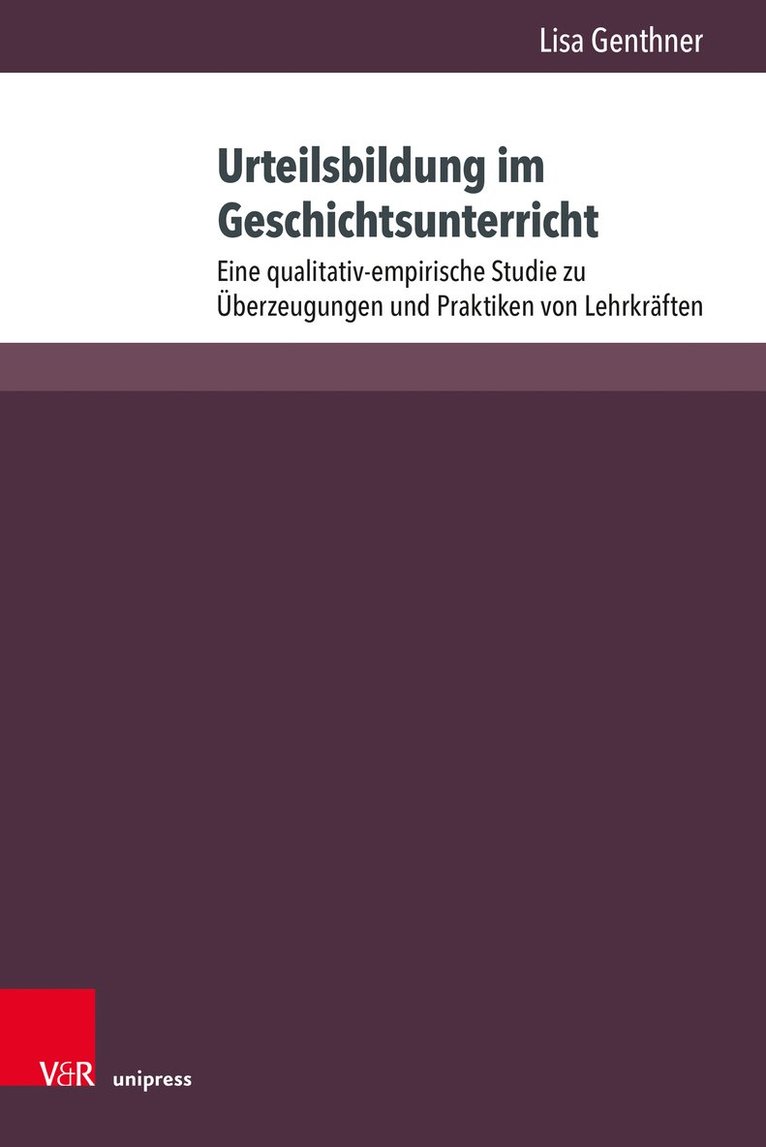 Urteilsbildung im Geschichtsunterricht 1