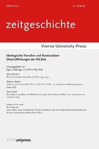 bokomslag Ideologische Transfers Und Kontinuitaten: (Nach-)Wirkungen Der Ns-Zeit