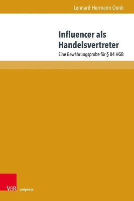 bokomslag Influencer als Handelsvertreter