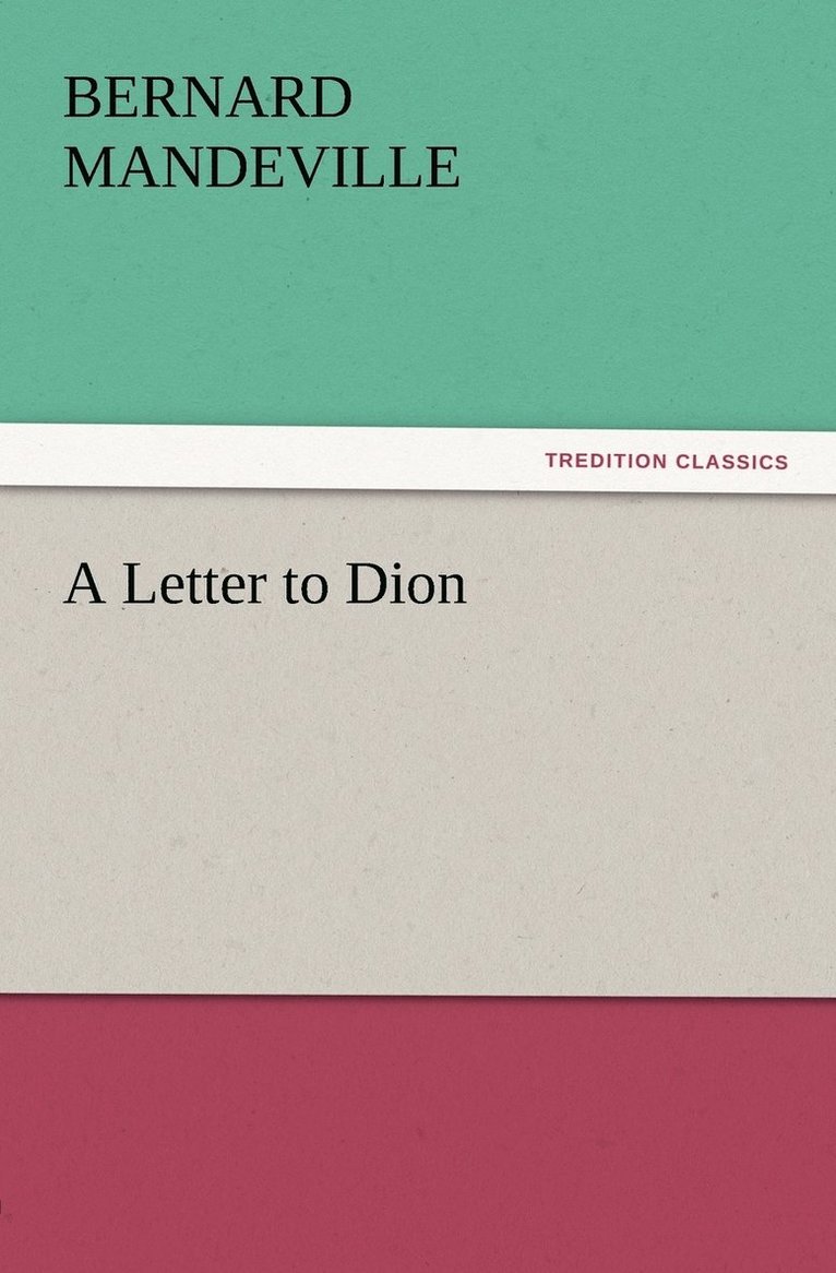 A Letter to Dion 1