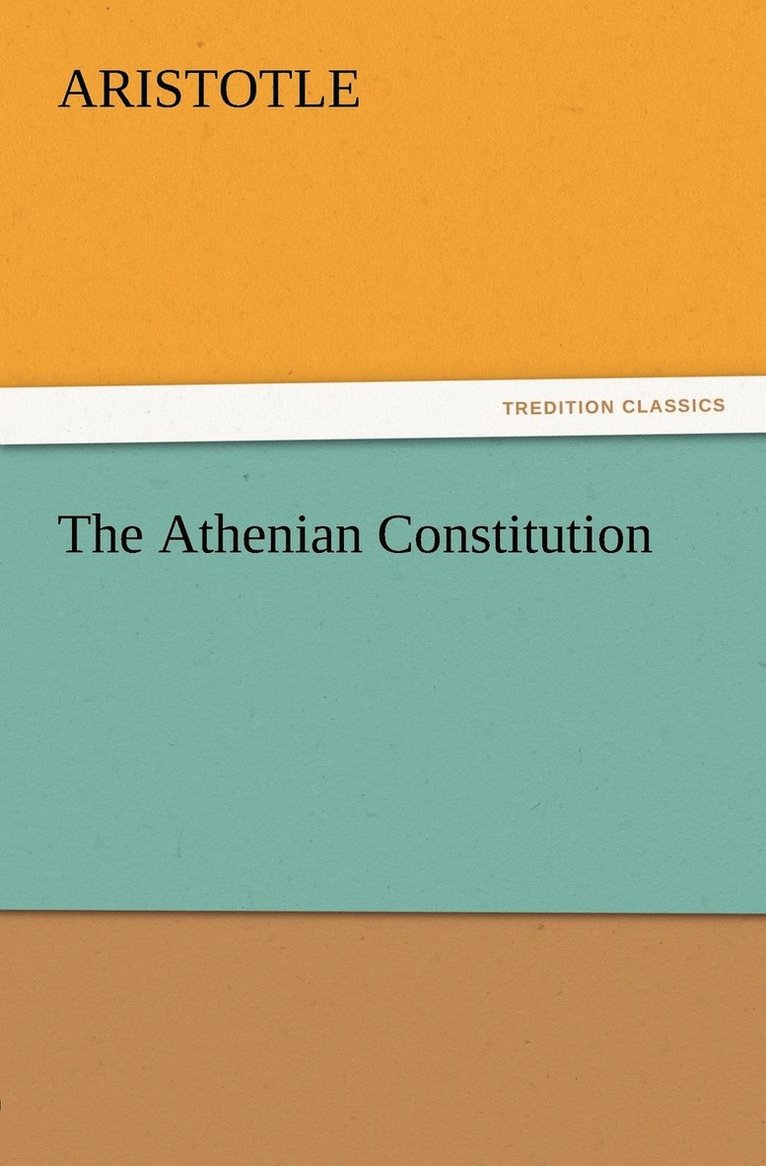 The Athenian Constitution 1