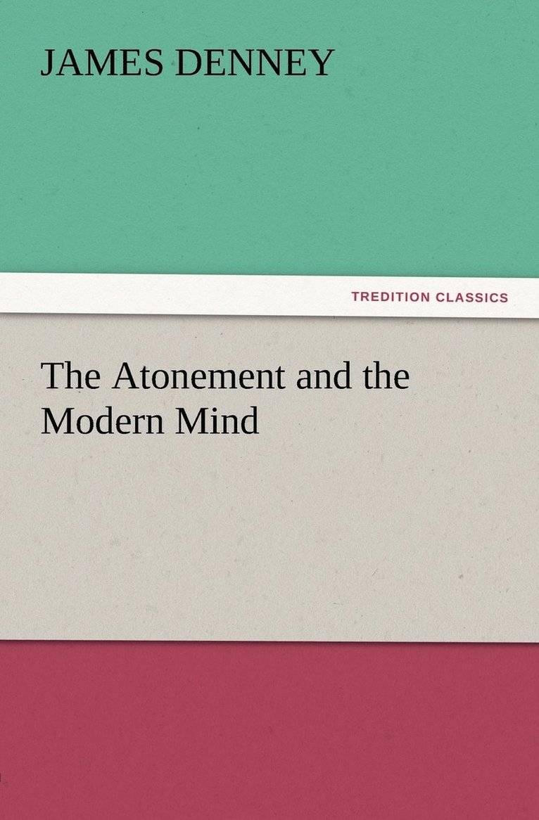 Atonement and the Modern Mind