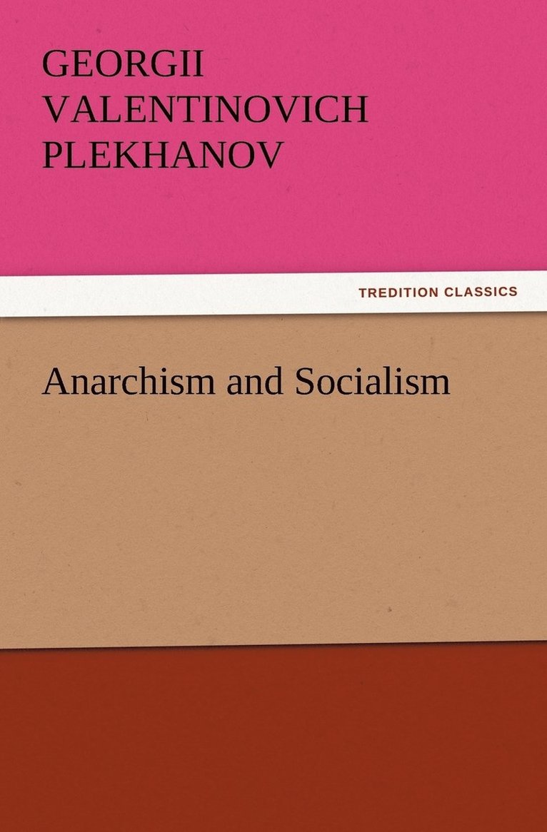 Anarchism and Socialism 1