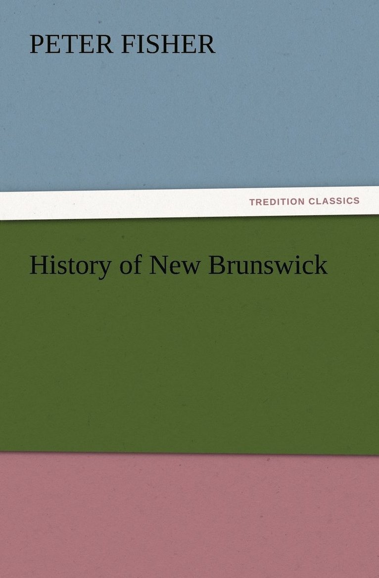 History of New Brunswick 1