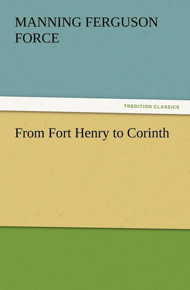 From Fort Henry to Corinth 1