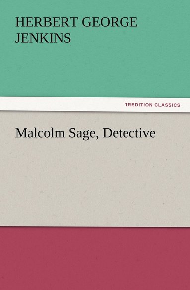 bokomslag Malcolm Sage, Detective