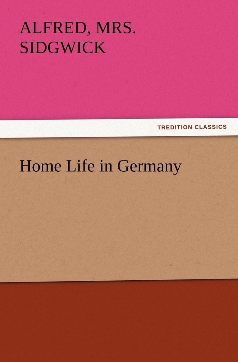 Home Life in Germany 1