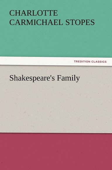 bokomslag Shakespeare's Family