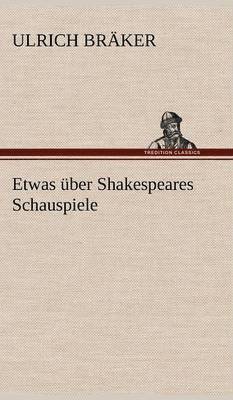 Etwas Uber Shakespeares Schauspiele 1