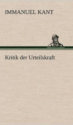 bokomslag Kritik Der Urteilskraft