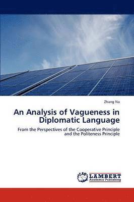 Zhang Na - Analysis of Vagueness in Diplomatic Language, Häftad
