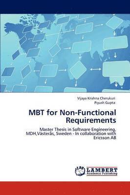 Mbt for Non-Functional Requirements 1