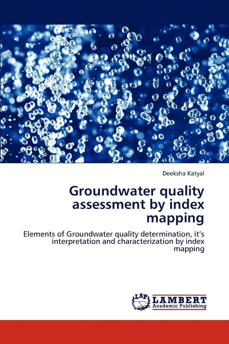 Groundwater quality assessment by index mapping 1