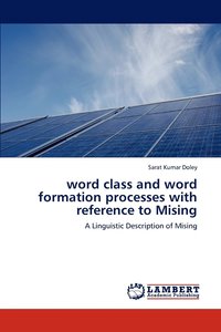 bokomslag word class and word formation processes with reference to Mising
