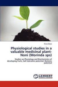 bokomslag Physiological Studies in a Valuable Medicinal Plant-Noni (Morinda Sps)