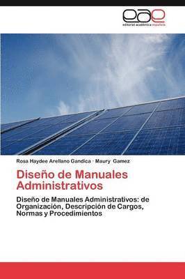 bokomslag Diseno de Manuales Administrativos