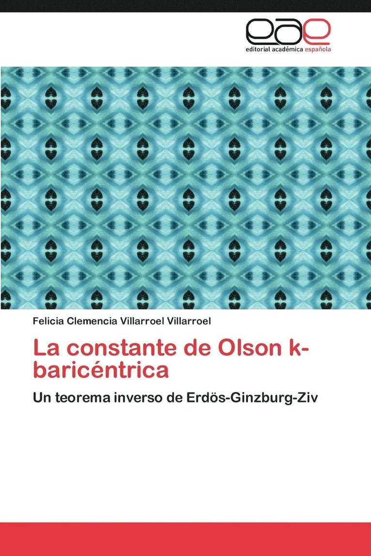 La constante de Olson k-baricntrica 1