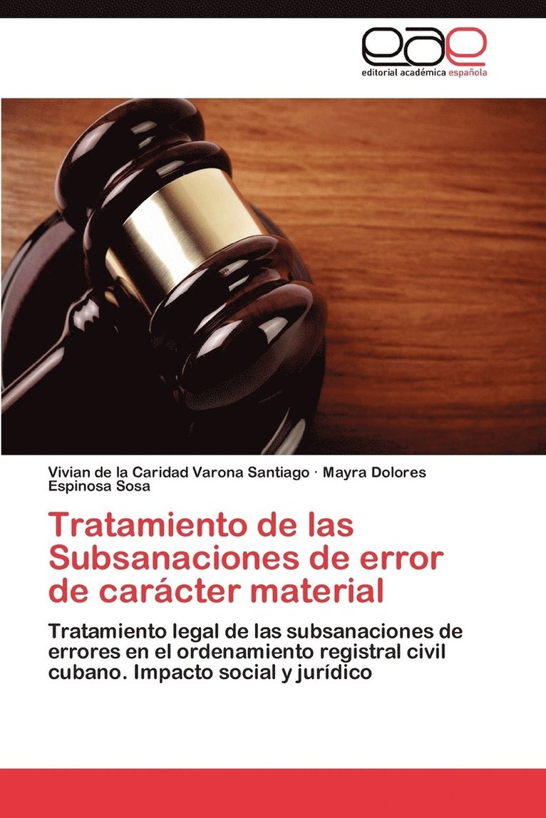 Tratamiento de Las Subsanaciones de Error de Caracter Material 1