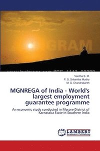 bokomslag MGNREGA of India - World's largest employment guarantee programme