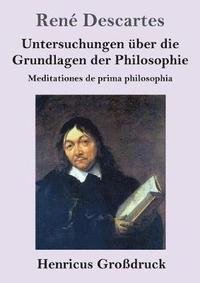 bokomslag Untersuchungen ber die Grundlagen der Philosophie (Grodruck)