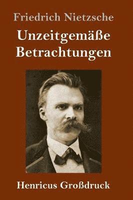 bokomslag Unzeitgeme Betrachtungen (Grodruck)