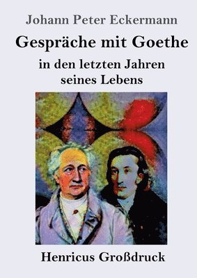 bokomslag Gespräche mit Goethe in den letzten Jahren seines Lebens (Großdruck)