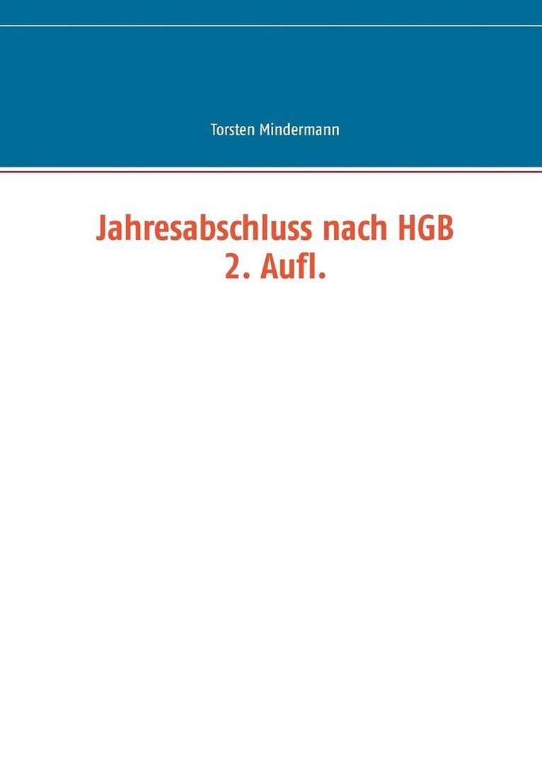 Jahresabschluss nach HGB 1