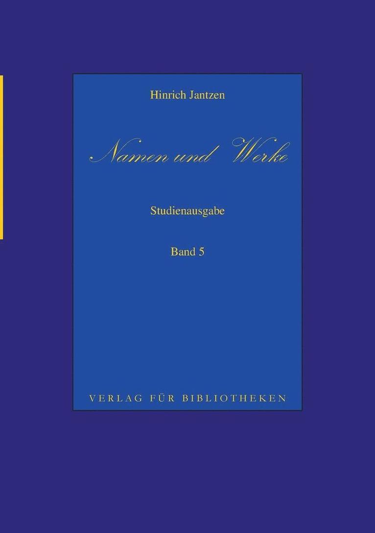 Namen Und Werke 5 1