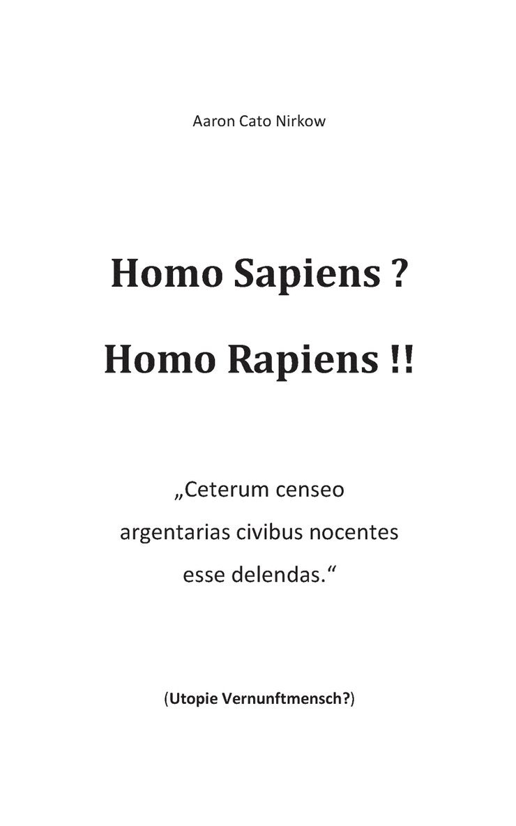 Homo Sapiens? Homo Rapiens!! 1