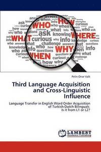 bokomslag Third Language Acquisition and Cross-Linguistic Influence