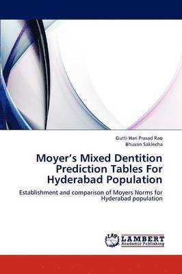 Moyer's Mixed Dentition Prediction Tables for Hyderabad Population 1